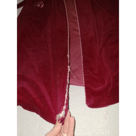 Vintage Pierre Cardin red velvet Robe - Picture 6 of 7